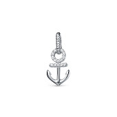 Кулон "Морской" из серебра 925 пробы с фианитами