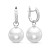Серьги из белого золота с жемчугом