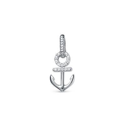 Кулон "Морской" из серебра 925 пробы с фианитами